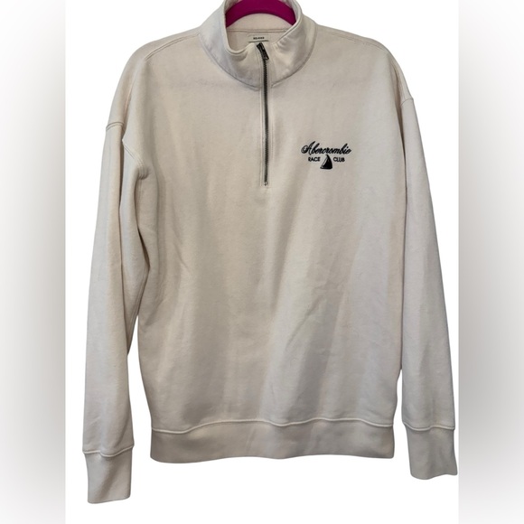Abercrombie & Fitch Soft Fleece 1/4 Zip Sweatshirt - Picture 1 of 7
